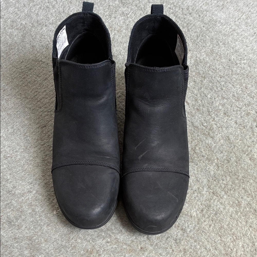 Sorel Women's Black Evie Ankle Boots, size 41, 10